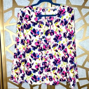 Liz Claiborne Floral Long Sleeve Size L
